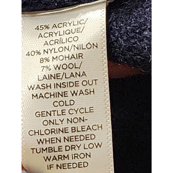 Loft XL Mohair Blend Striped Sweater | Varsity Preppy Collegiate Chic - Picture 6 of 6